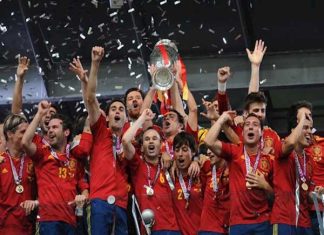 Tây Ban Nha vô địch Euro mấy lần?